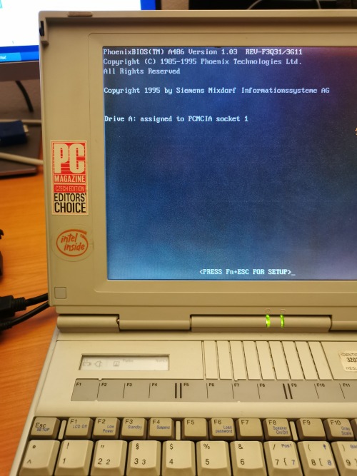 Old laptops booting from PCMCIAI recently mentioned PCMCIA linear memory cards (both SRAM and flash)