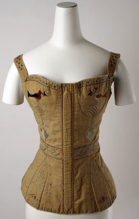 omgthatdress:  Corset1820-1839The Metropolitan Museum of Art  wtf 1830s.  You really have to be