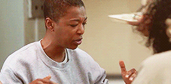   Orange Is The New Black Meme ♀ Six Inmates [2/6] “Fuck this! That’s it! Ina Garten is making brown butter cake today. Don’t fuck with my cooking shows!” - Poussey Washington  