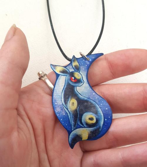 retrogamingblog2:Eeveelution Friendship Necklaces made byTrollWorx