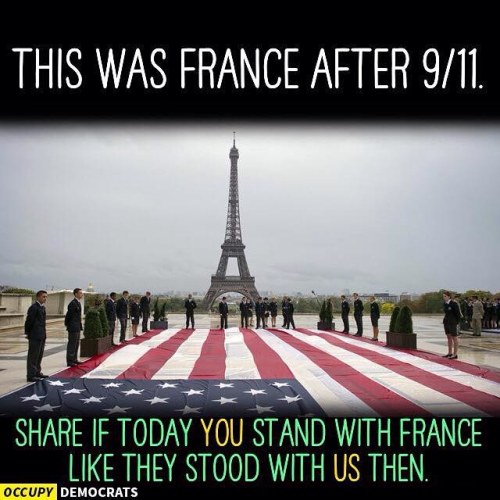 honeyssweets:alexaweinstein:#PrayForParis #ParisShootings #France #Paris #TerrorAttacks #StandTogeth