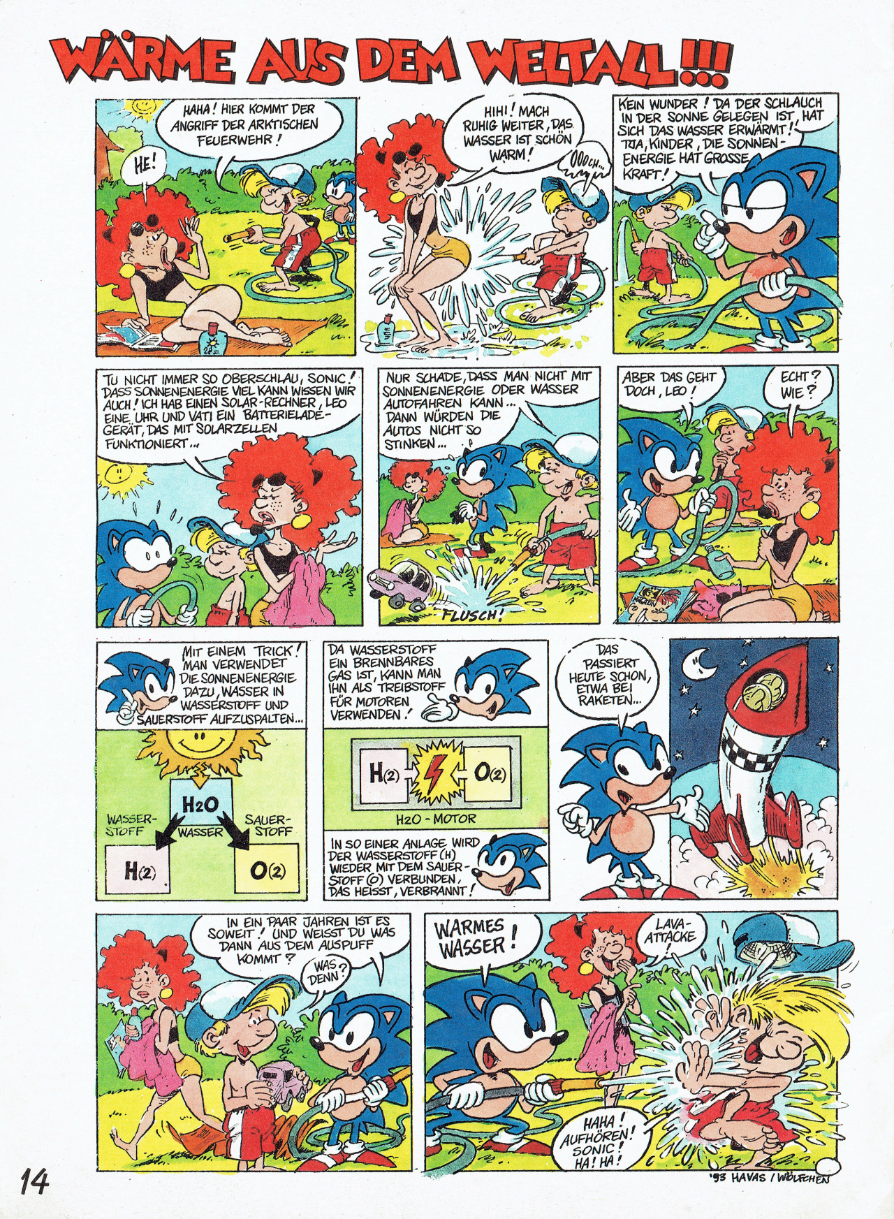 An Austrian comic from ‘Energie Verwenden Statt Verschwende’, The comic-booklet was released in conjunction with the Austria’s Ministry for the Environment, where Sonic helps people to conserve energy.