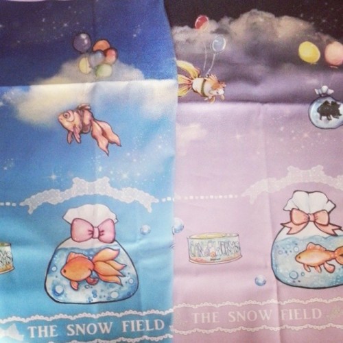 Goldfish dreaming fabric just arrived! Can&rsquo;t wait to work on samples!