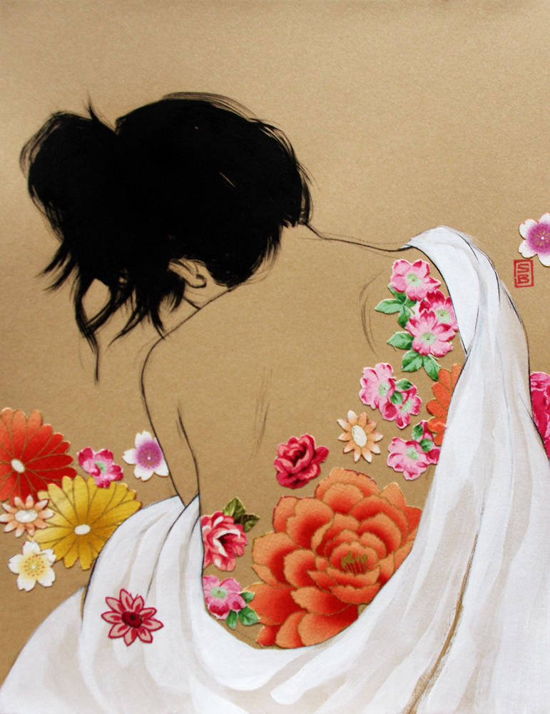 illustratosphere:  Flower girls series by Stasia Burrington Prints available on Etsy