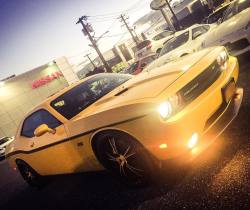 Thank you Mike of @precisionwheelsny for giving my baby girl a much needed makeover!  #follow  @precisionwheelsny @precisionwheelsny @precisionwheelsny  #mopar #dodge #challenger #srt8 #hemi #yellowjacket #moparornocar #hemigirl #musclecar 💪🏽 by