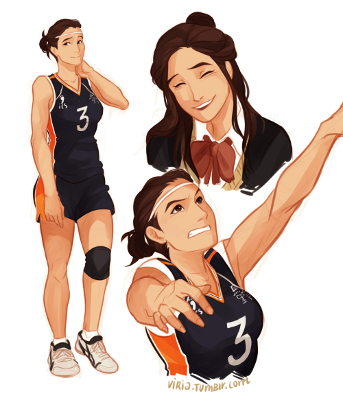 viria:  I NEVER KNEW HOW BADLY I NEEDED HAIKYUU!! RULE 63 UNTIL I DREW ONE. and I should be working, working on important stuff but there was no escape, my hand was drawing uncontrollably  also a little bonus with managers which I was too tired to finish: