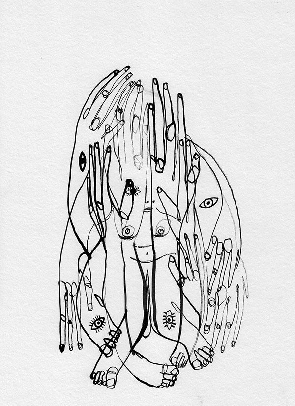  Marina González Eme, Black Ink series, Ink on paper, 21 x 29 cm, 2014, images