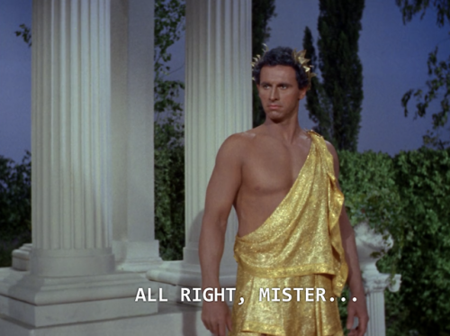 Jim Kirk, the only man in the galaxy with enough Dad Energy to talk to a Greek god like he’s a