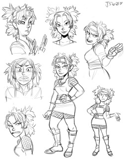 Jaymindearts:  Some Several Month Old Temari Sketches In A Cartoony Art Style I Was