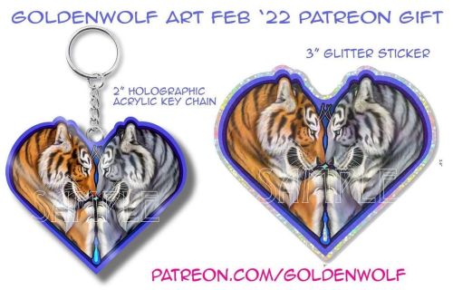 Here are the February gifts for my Scouts and Warriors over on my Pætrë0n, a holographic acrylic key