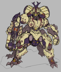 Bizarrejuju:i’ve Wanted To Draw Orisa For A Long Time. I Find The Megasoma Looking