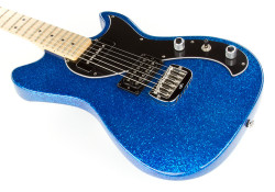 glorifiedguitars:  G&amp;L Fallout With Blue Sparkle Finish - As Requested! [Source: Music Store Live] 