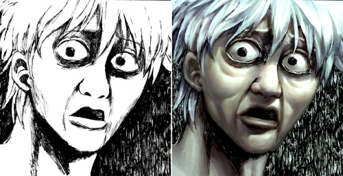 wintrynoir:would like to do more paint over on gintama expression.any epic suggestion ? 