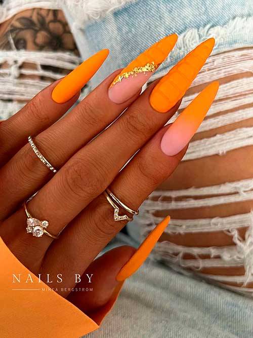 Image tagged with neon orange neon nails lv on Tumblr