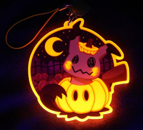 Glow-in-the-dark Ghost Pokemon Charms made by GearCrafts