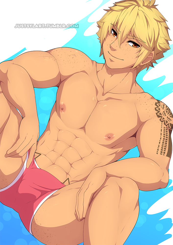Another comission for Al!!My OC Izan *_* He’s a hottie isn’t he? ;3 I missed