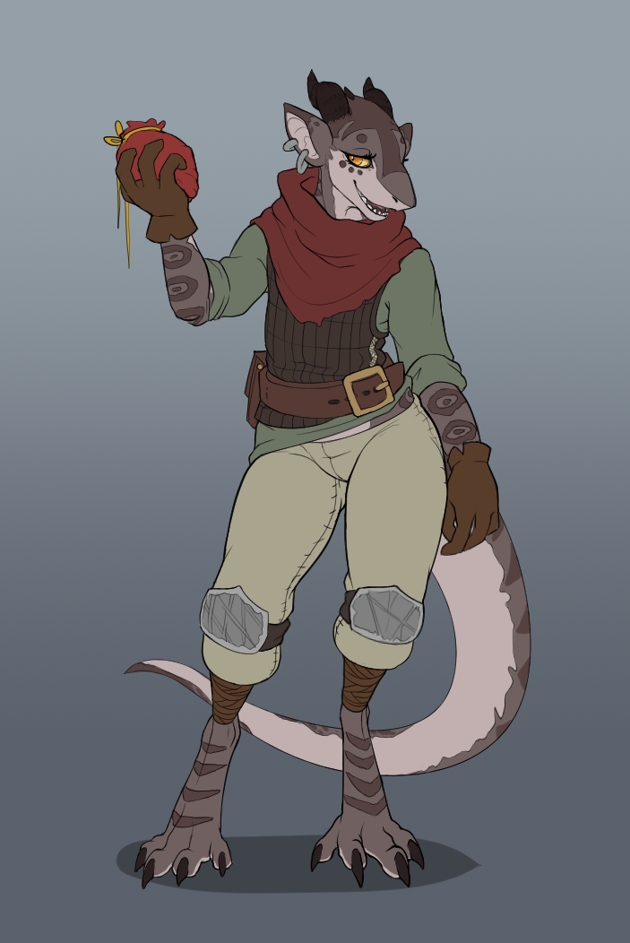 tooth-n-draw:  Here’s Guoh’s pretty shark gal character!  I thought her design