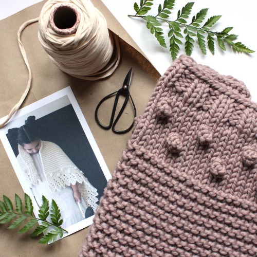 oldfarmhouse:Every blanket is still a joy to knit and nothing makes me happier than wrapping and shi