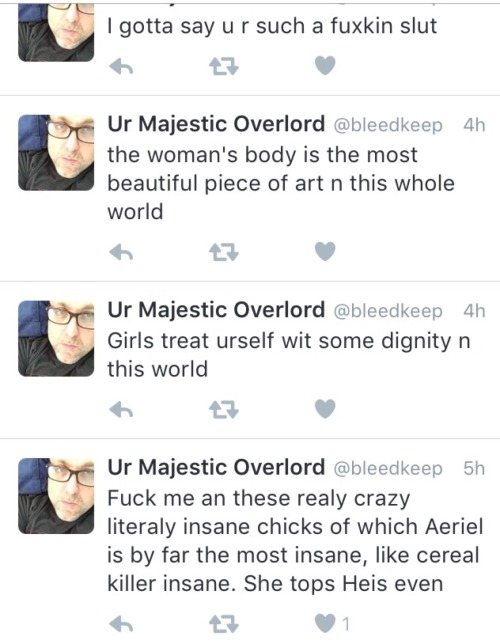 iswearimnotnaked:  the guy who hijacked simple bagel showed up in my MFC chat room last night and i instantly banned him and blocked him when i had noticed him following me on Twitter. he contacted me after getting into the acc and was talking about how