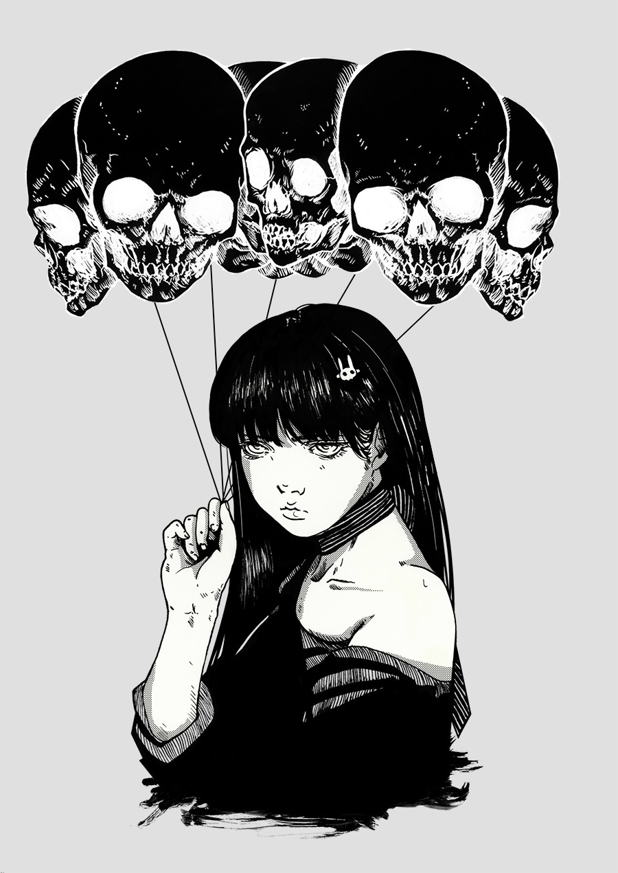 etakeh:  deviantart:  “Skull Baloons” by Thdreamgazer: http://bit.ly/2I5OaCg