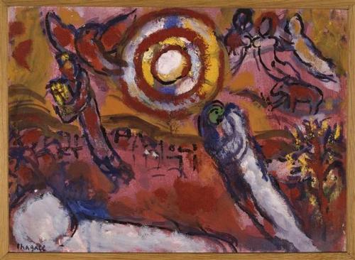 artist-chagall:Song of Songs V, Marc ChagallMedium: oil,canvaswww.wikiart.org/en/marc-chagal