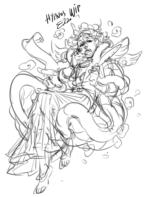 hades fanart WIPs ….. i got so caught up into drawing fanart but my attention span was so sho