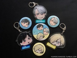 yoimerchandise: YOI x Avex Pictures Animate Kyushu/Okinawa Special Sets by Kubo Mitsurou Original Release Date:December 2016 Featured Characters (7 Total):Viktor, Yuuri, Yuri Highlights:Kubo sketched special chibis for these exclusive items featuring