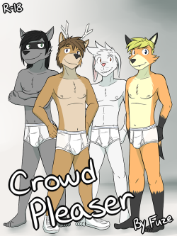 Crowd Pleaser - Cover and Bio PageSo it’s been a while, but I’ve got a new comic.  This one featuring Casey the deer and his ska-punk band spending the night at a motel after a gig.  Lewd activities ensue.