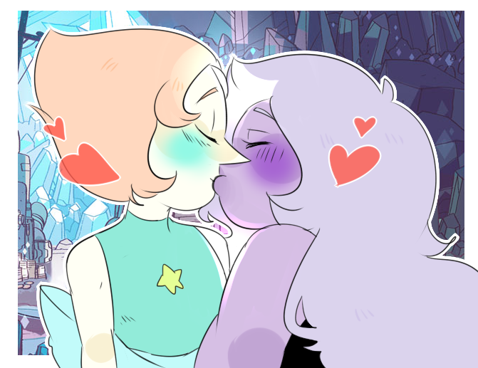 popikat:    pearlmethyst bomb  ☆ day 5 ☆kissing when there’s nothing to do,