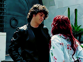 REBELDE (2004-2006) Christopher Uckermann As 'Diego Bustamante' And Dulce María As 'Roberta Pardo'