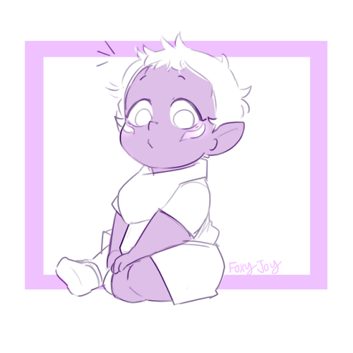 foxyjoy-art: 20K Follower art giveaway 2nd place prize!! : baby Lotor with his chosen-one marks 