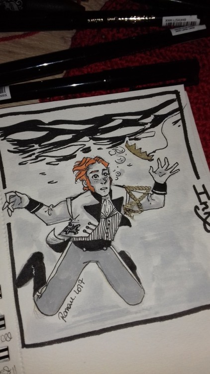 jadorelescanards:Inktober day 4 : underwater Hans ! Did you recognize the reference ? Of course you 