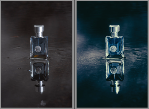 nickfancher:  After the Rain Puddles are awesome for pictures. Even on overcast days. Take this product shot, for example. All I needed was a normal size puddle in an empty parking lot and one flash to get a dramatic image. The trick is placing your light