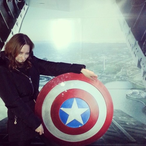 Finally the power of captain America’s boomerang shield is mine! (at Scotiabank Theatre)