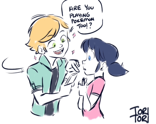 littleblackchat: toriitorii: scribbly ladybug/pokemon comic HNNNNNNNGGGGG HAVE YOU EVER SEEN SOMETHI