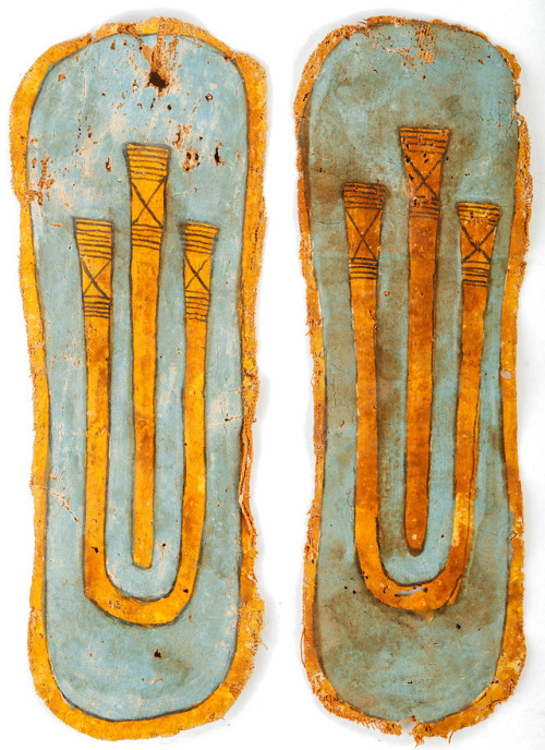  Egyptian Cartonnage Sandals, Late Period, C. 664-332 BCWith polychrome painted details, impractical