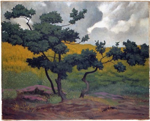 Landscape made in wood, 1918, Felix Vallotton