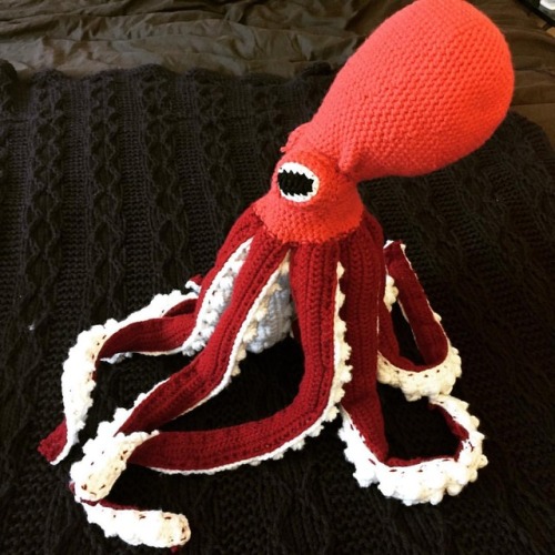 Very excited about this magical creature. . . . #octopus #crochet #crochetconcupiscence #crocheterso