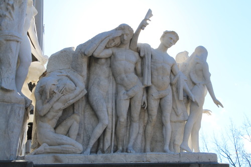 Marble statues designed by George Grey Barnard at the Pennsylvania State Capitol building in Harrisb