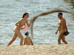 Nude Beach Sports And Exercise: Go For It.