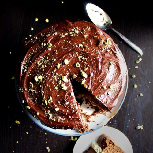 -=- CHOCOLATE ORANGE PISTACHIO CAKE