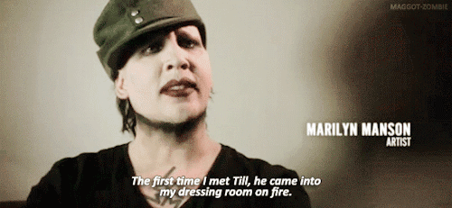 maggot-zombie: Marilyn Manson about Rammstein +