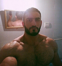 stratisxx:  Arab hunk Akram Mali and his huge hole plugger.