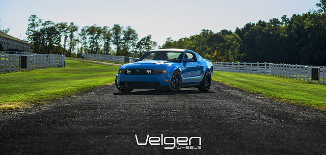 ford-mustang-generation:  Ford Mustang 5.0 Velgen Wheels VMB5 Satin Black by VelgenWheels