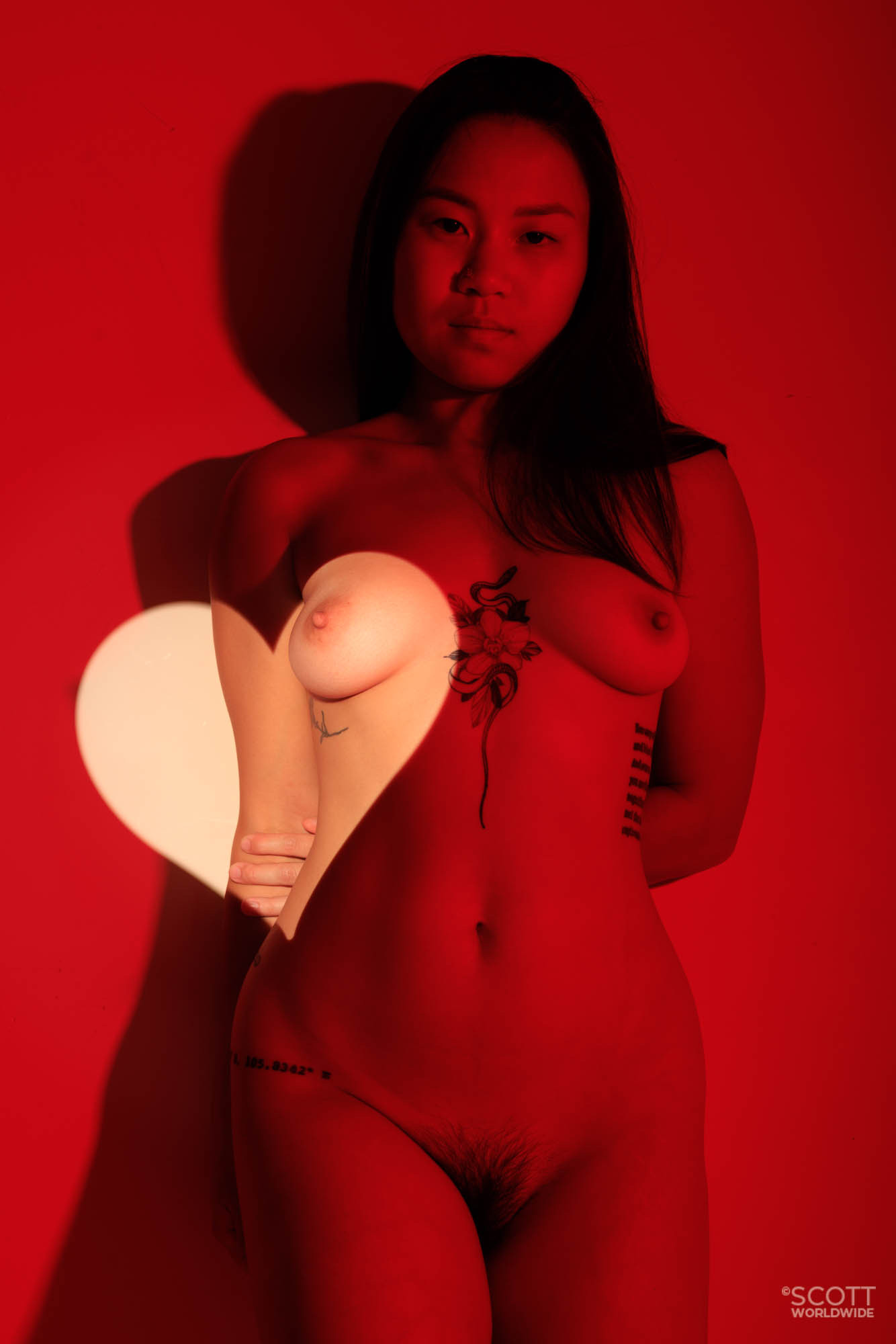Porn photo Projected light series with Jenny BubbleYumJenny