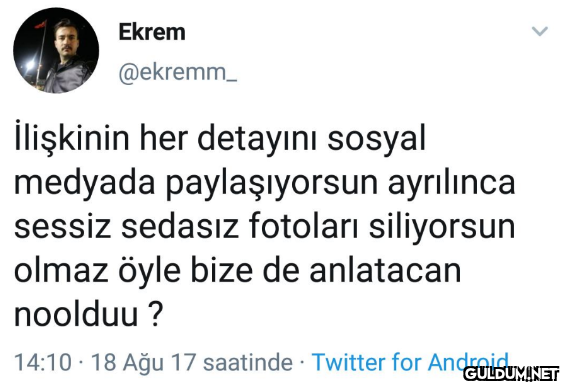 Ekrem @ekremm_ İlişkinin...