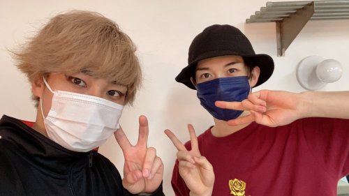 Hyper Projection Engeki Haikyuu - The View from the Top 2Backstage - Hyogo TourYuuma (Noya) and Yosh