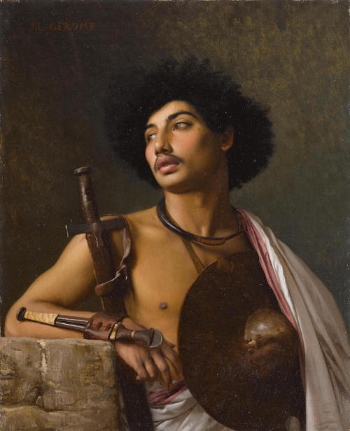  A Bischari Warrior, by Jean-Léon Gérôme (1872).