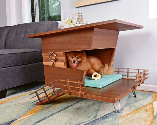 littlealienproducts:    Modern Dog House Side Table - Dog Tower 9 by PijuanDesignWorkshop