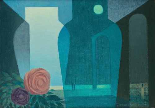 peaceinthestorm: Sven Jonson (1902‑1981, Swedish)  ~ Nattligt Skuggspel  / Shadows at Nigh